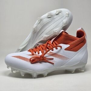 adidas SM Adizero Impact Football Cleats Mens Size 11 White Orange IH8467 New